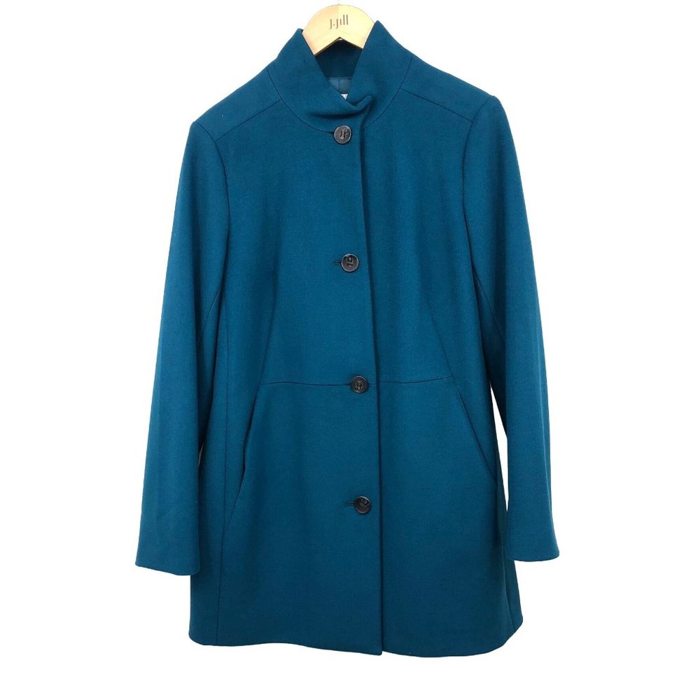 J Jill Coat Womens S NEW Peacock 045231 Lined